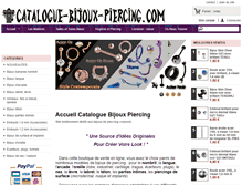 Tablet Screenshot of catalogue-bijoux-piercing.com